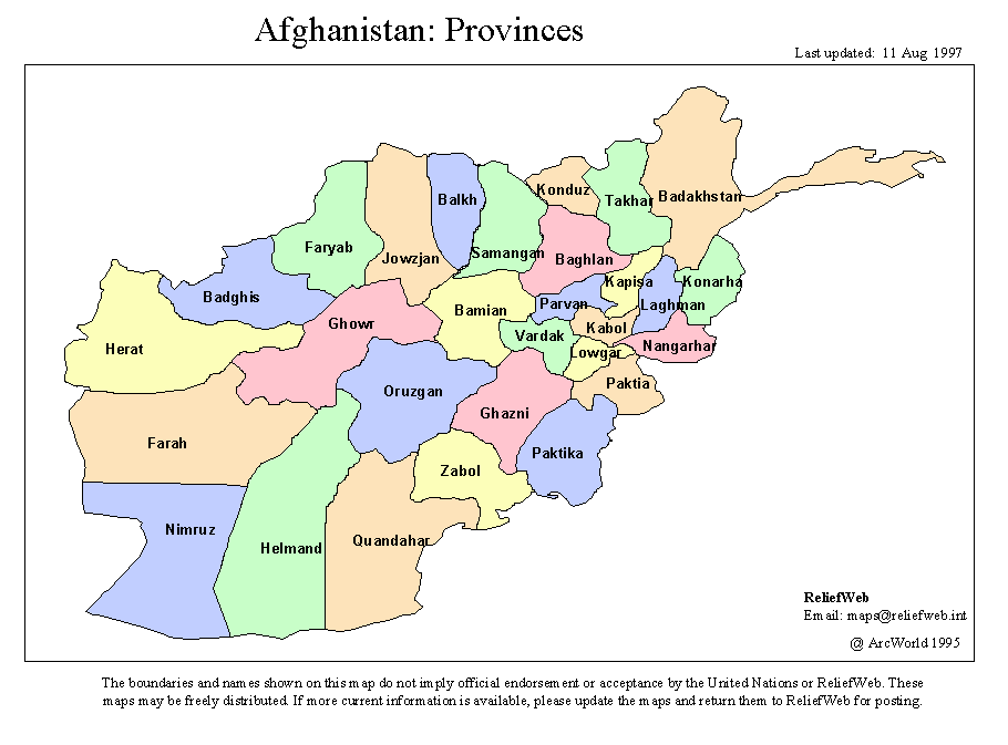 Baghlan map